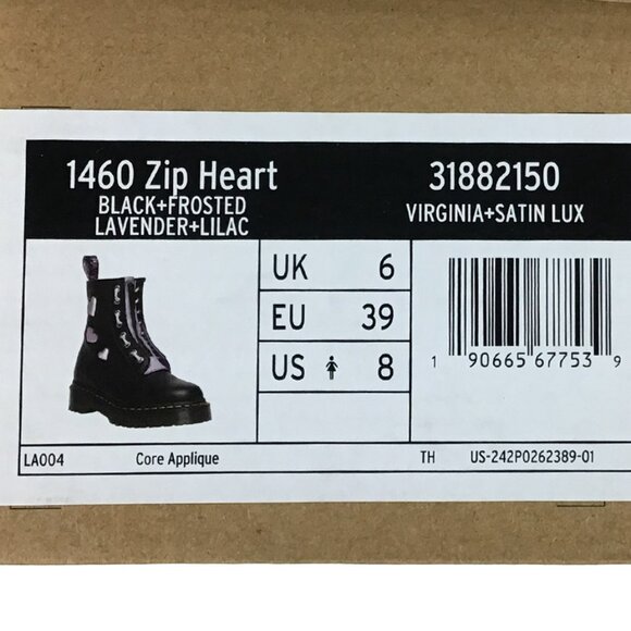 DR MARTINS 1460 Zip Heart Lug Sole Boot - Picture 13 of 14